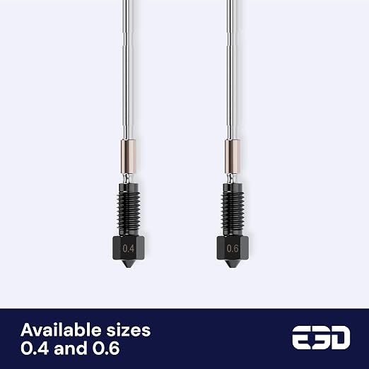 Genuine E3D High Flow Prusa Nozzle for MK4/XL 3D Printer (ObXidian, 0.4mm)