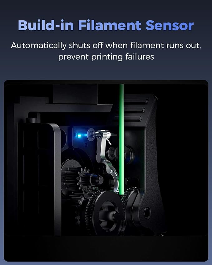 Creality Official K2 Plus Extruder Kit, Build-in Filament Runout Sensor, 80N Strong Extrusion Force & Dual Gear Design Provide Smooth and Precise Feeding, Compatible with Creality K2 Plus, K2, K2 Pro