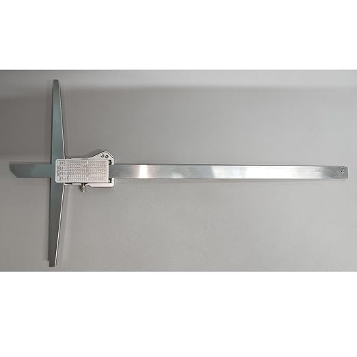 12" / 300mm Digital Depth Gauge with 12" Base, Stainless Steel Electronic Measuring Tool, IP54 Waterproof Depth Caliper for Grooves, Slots, Holes, CNC, Woodworking & Metalworking (Base Length: 12")