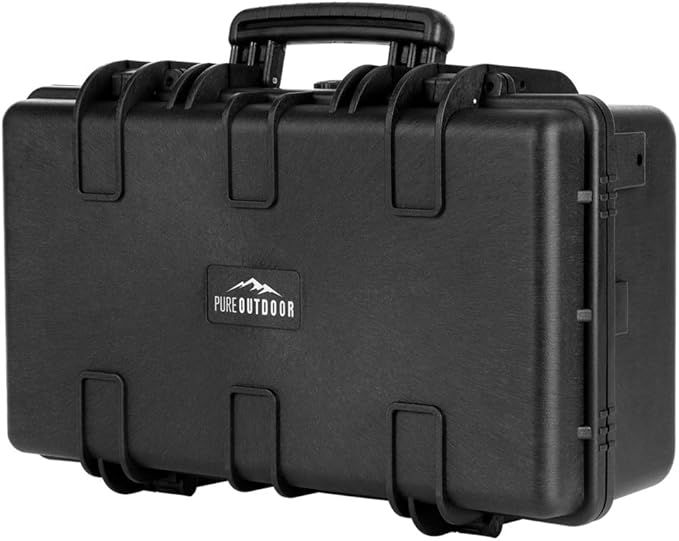 Monoprice Weatherproof Hard Cases - 22 x 14 x 8 Inches & 10 x 9 x 7 Inches - IP67 Dust/Water Protection, Customizable Foam