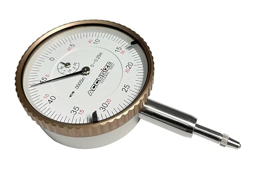 Accusize 0-1/4" Dial Indicator, Resolution: 0.0005", P900-S098 | 0-1/4" x 0.0005", AGD2 Style, Lug Back