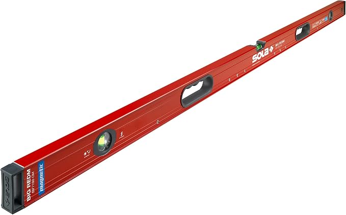 SOLA LSB59LM Box Beam Magnetic Level, Big Red, 59-Inch,Red/Black