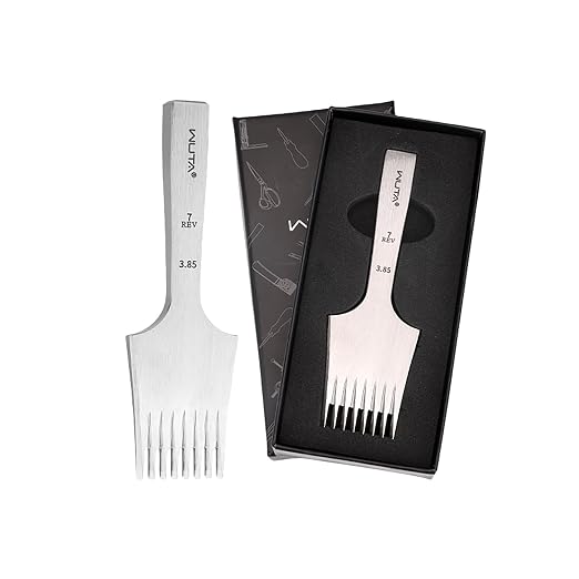 WUTA Leather Chisel All-Polished Die-Steel Puncher French Style Pricking Iron Sharp Leather Punching Tool Kits