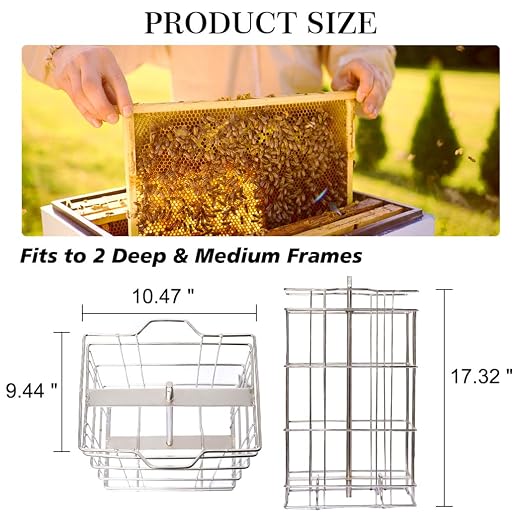 BeeCastle Manual Honey Extractor 2 Frame Honeycomb Drum Spinner Extractor Stainless Steel with Height Adjustable Stand,Manual Crank Beekeeping Extraction Equipment