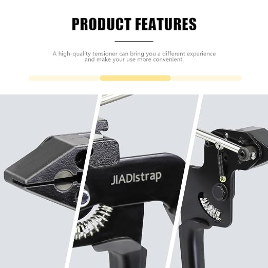 Heavy Duty Banding Strapping kit Contain 100Pcs 0.18"x 11.8" 304 Stainless Steel Zip Ties Self-Locking & Tensioner with Cutter Tool Glove