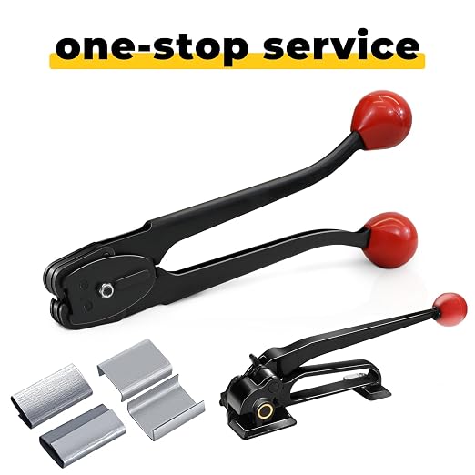 Strapping Sealer/Crimper for 3/4" Steel Strapping Band Manual Banding Tool with 13" Extended Handle