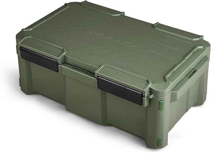 Plano GoNow Box, Waterproof Gear Storage, Heavy-Duty Outdoor Utility Container with Tray and Dividers for Tools and Accessories, Large, Olive Drab