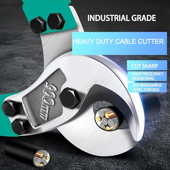 Steel Cable Cutters，24 Inch Stainless Steel Wire Rope Cutter Cuts Up to 3/8" for stainless steel rope, bike brake cable, railing cable (Green-24inch)