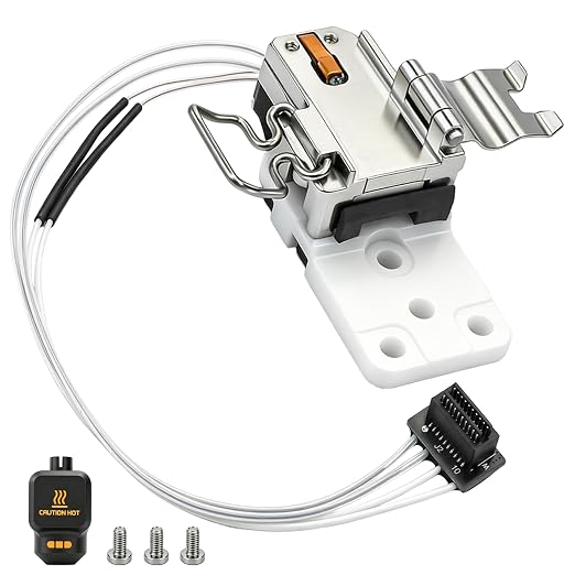 High-Performance P2S Hotend Heating Assembly Kit Replace bambu lab P2S 3D heating block component, Ceramic Zirconia 2300°C Heat Block, No Filament Jam,Fast Heat-Up with Heater Cartridge and Thermistor