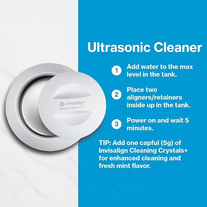INVISALIGN Ultrasonic Cleaner | Aligners and Retainers | Powered by Zima | Powered by Zima Dental, Aligner and Retainer Cleaner
