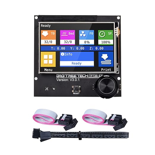 BIGTREETEHCH TFT35 E3 V3.0.1 Touch Screen Display with Two Working Modes Compatible 12864 LCD Display WiFi for Ender 3 CR-10 SKR MINI E3 V3.0/SKR V1.4 Turbo Octopus V1.1 SKR 3 3D Printer Control Board