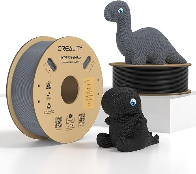 Creality Hyper PLA Filament 2KG, Up to 600mm/s High Speed 3D Printer Filament PLA 1.75mm, No-Tangling Stronger Toughness Fit Most 3D Printers