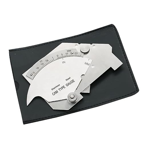 Welding Gauge Stainless Steel 0-60mm Cam Type Gauge with Bag Imperial Metric Measurement