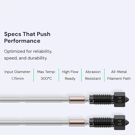 Genuine E3D High Flow Prusa Nozzle for MK4/XL 3D Printer (ObXidian, 0.6mm)
