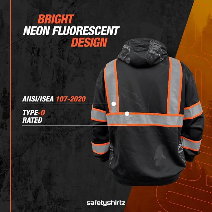 SafetyShirtz SS360 ANSI Class 3 Type R Graphic Hoodie