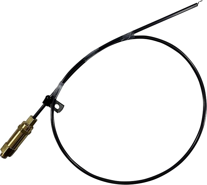 Throttle Control Mechanism for Gas Engine Air Compressors, Cable Whip Style (3HP - 6.5HP Engines, 24" Throttle Control Cable)