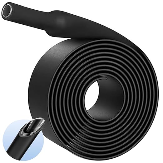 TKDMR 13 Ft 1-1/2" Heat Shrink Tubing - 3:1 Ratio Marine Grade Heat Shrink,Wire Cable Adhesive Lined Tube Insulation Seal Against Moisture Corrosion and Air Leakage.Black