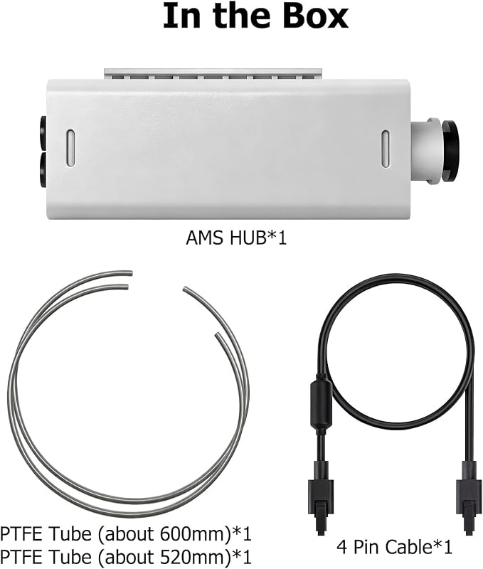 Original Bamboo AMS Hub for A1 A1 Mini,Connect Multiple AMS Units to Expand to 16 Filament Channels, Plug-and-Play AMS Expansion Hub Replace Filament Buffer for Multi-Color&Multi-Material 3D Printing