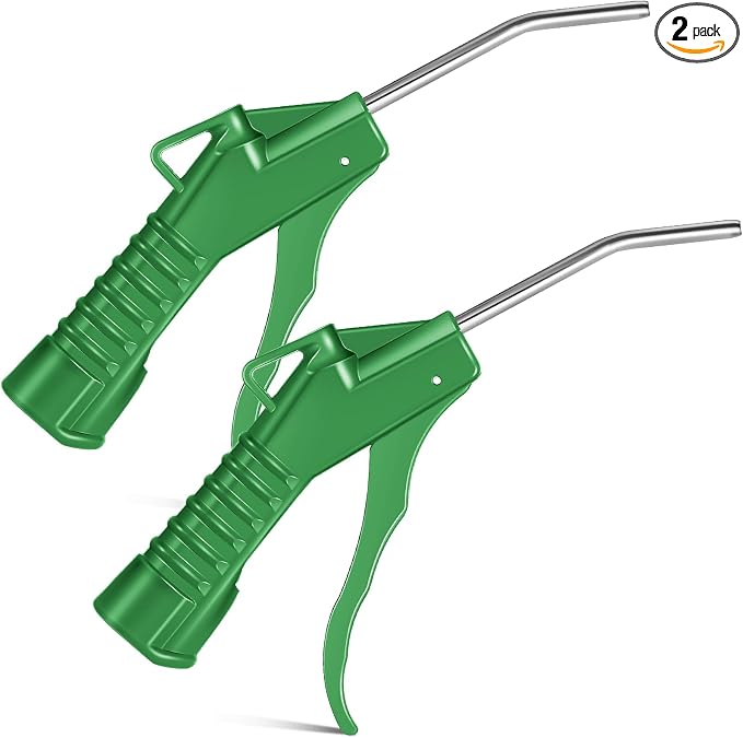 Honoson 2 Pcs Air Nozzle Blower Gun Pistol Grip Air Blow Tool Compressor Accessories for Industrial Household Mechanics (Green)