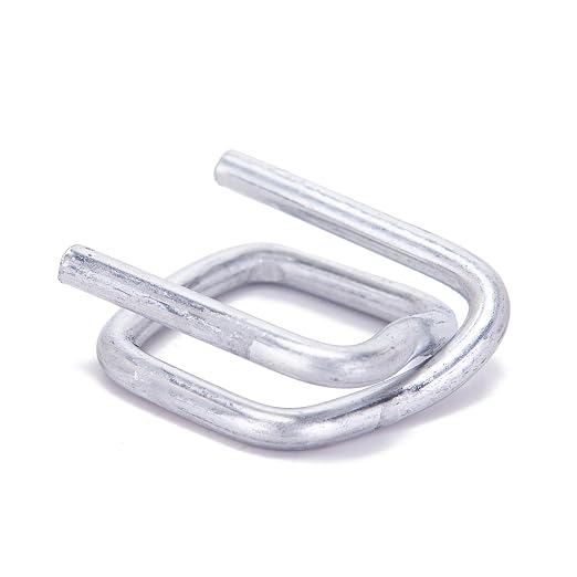 Metal Wire Buckle 3/4" Width 50 Pack Silver for Woven Strapping Cord Strapping - Secure and Reliable Buckle for All Your Strapping Needs