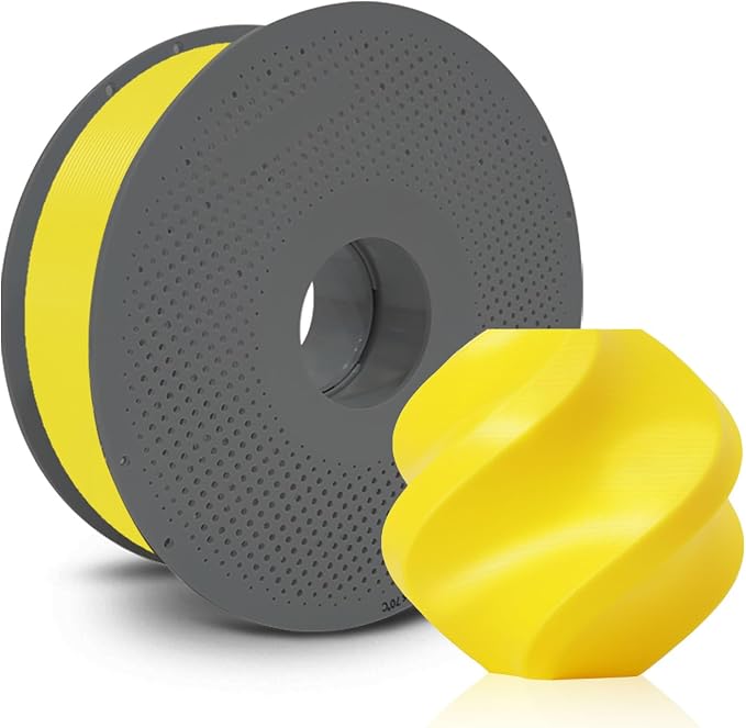 Bamboo TPU for AMS 3D Printer Filament, Multi-Color High-Speed Printing Soft Flexible Filament with RFID for Bambu Lab H2,A1,A1MINI,X1,P1 All Series AMS 1KG +/- 0.03mm (Yellow 53400)
