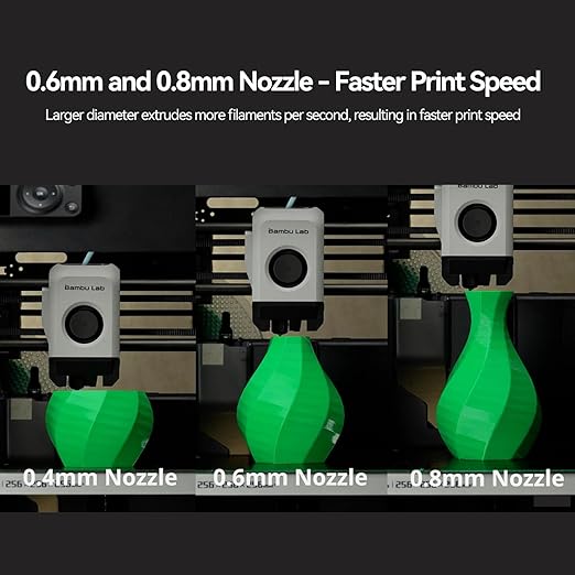 ENOMAKER Bamboo Lab H2D Hotend Kit with 0.8mm Hardened Steel Nozzle for H2 Series 3D Printer - H2S/H2D/H2C left/P2S/X2D,Precise Print Head,Consistent Extrusion Heating Block,Extruder Hot End Accessory