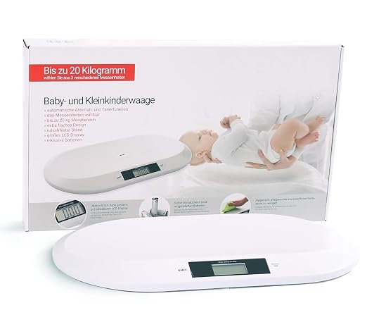 SIKE Digital Baby Scale and Pet Scale, Accurate Digital Scale for Infants Toddlers Babies, Portable Digital Scale for Puppy Dog Cat, 44 LB Capacity, 3 Weighing Modes, LED Screen, Auto-Off