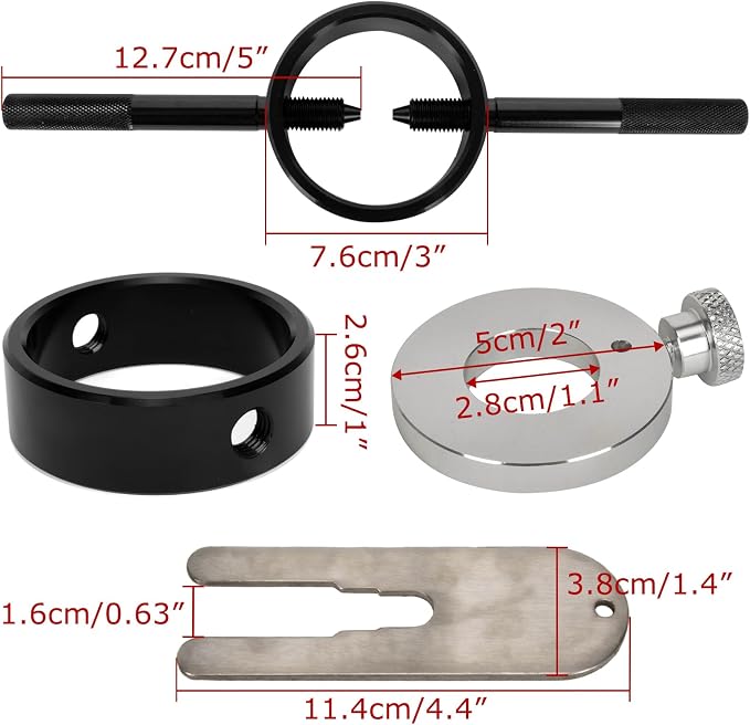 Motorcycle Fork Service Tool Kit - PSLER Fork Spring Compressor, Oil Level and Damper Rod Bleed Tool