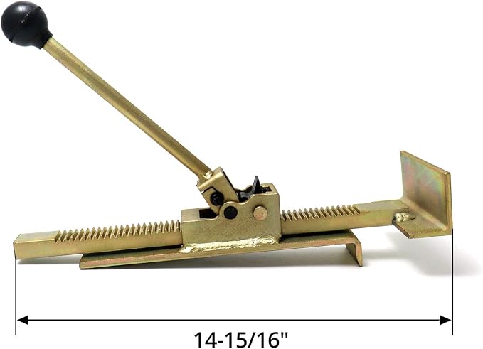 QWORK Flooring Jack – Ratcheting Alignment Tool for Hardwood Installation, Edge Tightening & Board Straightening