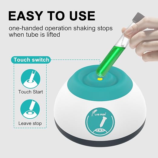 LAB FISH Vortex Model Paint Shaker(Powerful Model) Lab Vortex Mixer for Miniature Bottles,Lash Glue,Nail Polish,Pigment,Eyelash