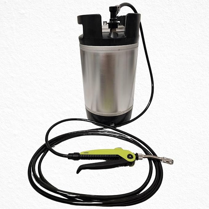 RockRose 3 Gallon Sprayer Stainless Steel Pressurized Tank Cylinder - Industrial Sprayer Solution High-Efficiency Effortless Operation, Leak-Proof & Durable Designed for Auto Tint & PPF Installation