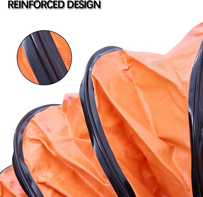33FT Ducting Hose PVC Flexible Duct Hosing with Adjustable Rope for 12inch Utility Blower Ventilation Fan Exhaust Fan (12inx33ft)