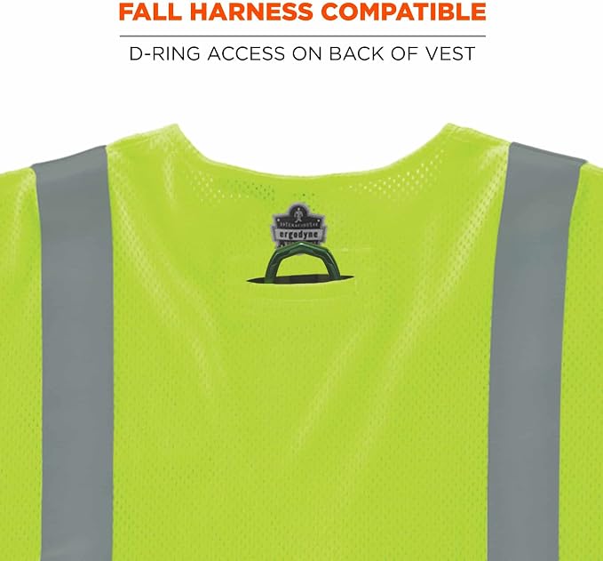 Ergodyne unisex adult Class 3 FR Safety Vest Sleeves H L, Lime, 4X-Large-5X-Large US