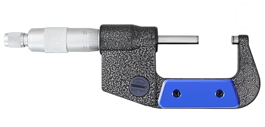 Accusize Industrial Tools 1-2''/25-50 mm by 0.00005''/0.001 mm 7-Key Electronic Digital Micrometer, Water Proof, Ac21-2022 | IP54 Rated, 0.00005"/0.001 mm Resolution, 7-Key, ±0.002" Accuracy