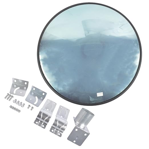 32'' Convex Traffic Mirror, Acrylic Blind Spot Miror, Driveway Security Mirror for Garage Retail Stores Warehouses Office and High-Traffic Areas