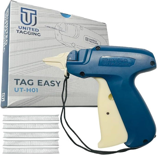 UT-H01 Professional Tagging Gun Kit — Industrial Grade Metal Needle, Price Tag Attacher for Clothing, Retail Store, Warehouse, Consignment — 500 Barbs Fasteners Included