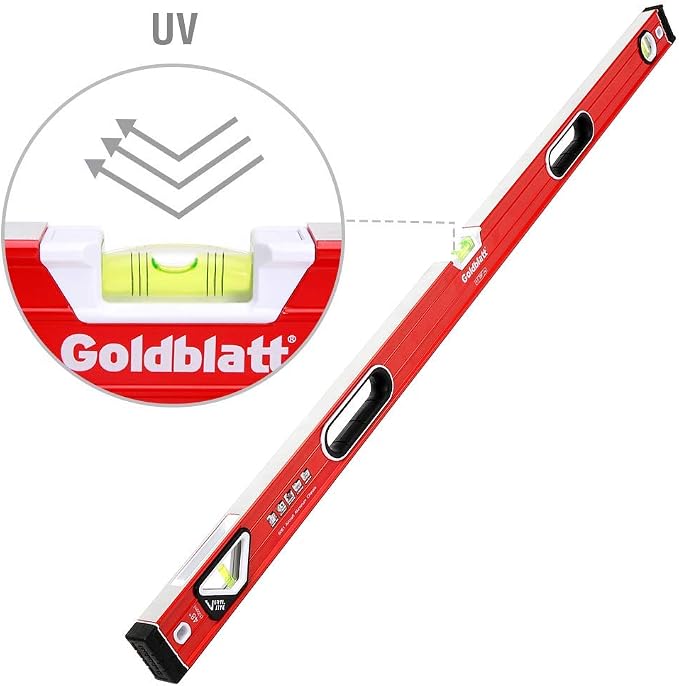 Goldblatt 48in. Double View Vertical Site I-box Spirit Level
