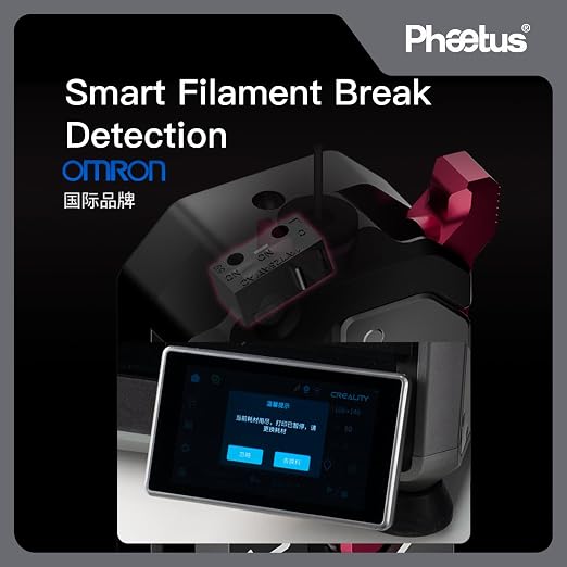 Phaetus DXC1 Extruder for Creality K1 Series | Dual-gear no-slip, 60% less wear; RNC 3x life, adapts all filaments, runout auto-pause, clog-free cooling