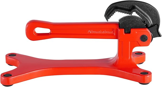 VEVOR Portable Pipe Vise, Lightweight Aluminum Pipe Clamp for 1/8" to 1-1/2" Pipe, Quick Grab Self-Adjusting Wrench for Pipe Cutting, Threading, Clamping, Ideal for Plumbing Repair