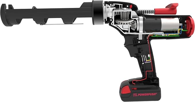 5026 Series Cordless Caulking Gun – 20V Lithium Battery Powered Electric 10oz Cartridge Dispenser, Lightweight 5.2 lbs, 850 lb Thrust, No-Drip Sealant & Adhesive Applicator