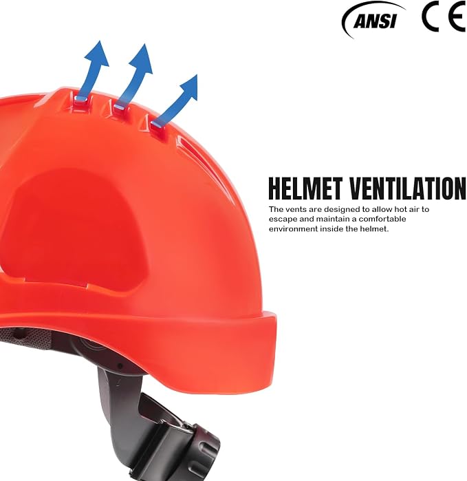 UM ULTRAMAXX 6-in-1 Chainsaw Helmet with Mesh Face Shield and Hearing Protection Ear Muffs, Forestry Safety Hard Hat Kits, ANSI Z89.1 Approved Certified Arborist Helmet, Orange