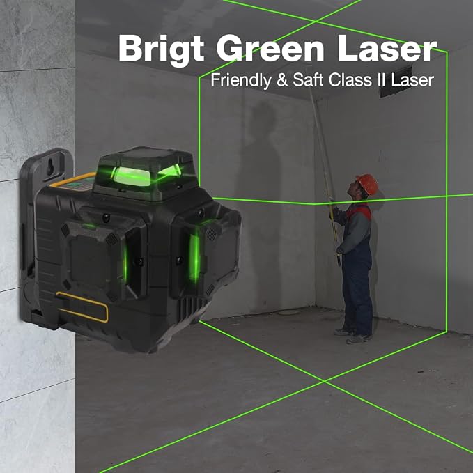 3rd Hand Adjustable Support System, Durable Steel Support Rods for Cabinet Jacks, Drywall - Extends from 24" to 40", 2 Pack,Laser Level 360 Self Leveling