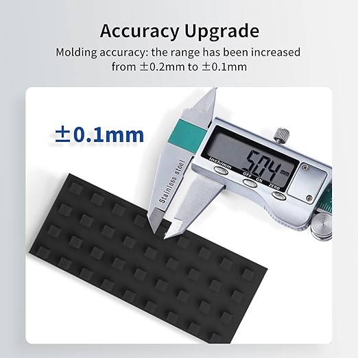 ANYCUBIC Upgraded Standard 3D Printer Resin, 405nm SLA Fast UV-Curing Resin, High Precision & Rapid Photopolymer for 8K Capable LCD/DLP/SLA 3D Printing (Black, 1000g)