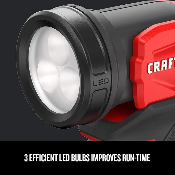 CRAFTSMAN V20 Cordless Drill/Driver Kit with LED Work Light (CMCD700C1 & CMCL020B)