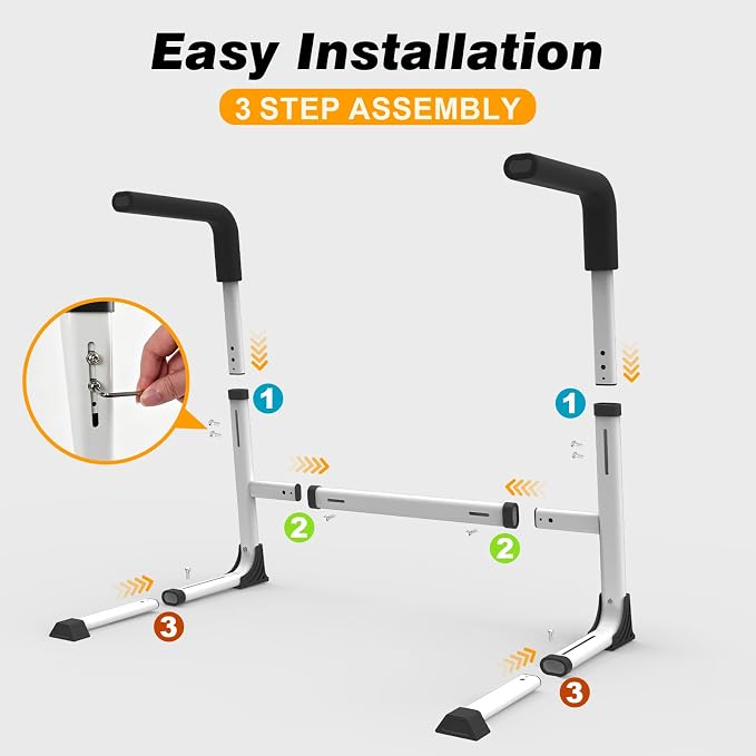 Couch Stand Assist for Elderly, Adjustable Chair Assist for Elderly Sit to Stand, Heavy-Duty Senior Lifting Devices & Standing Aids for Seniors, 400lbs Capacity, White