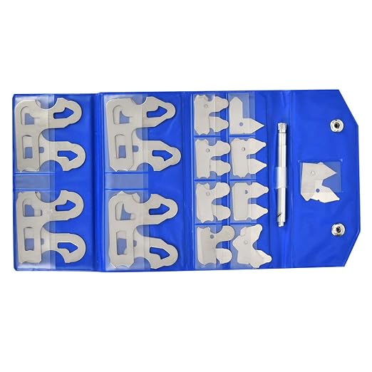 Radius Gauge Set 17PCS Stainless Steel, 1/64 to 1/2 Inch Precision Radius Gauges Measuring Tool for Machinists, Engineers, Metalworkers Woodworking.