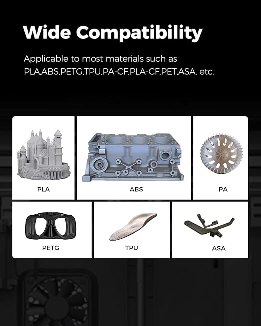 Creality Official K2 Plus Build Plate, 370x370mm Epoxy Resin Surface Magnetic Flexible Removable Spring Steel Printing Plate 3D Printer Bed Plate (Without Magnetic Base)