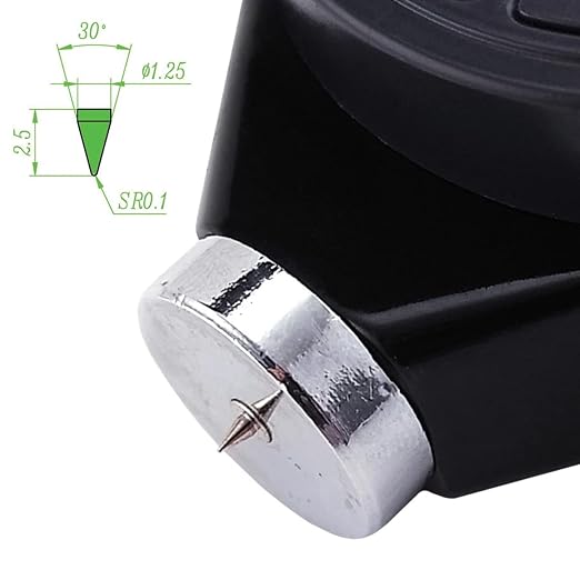 Rubber Hardness Tester Digital Shore Type D Durometer Hardness Tester 0~100HD Shore D Tire Hardness Tester Meter with LCD Display for Ultra-Hard Rubber,Thermal Plastic,Tire,Resin, Fiber,Glass