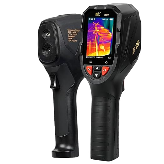 Pro Mini Handheld Thermal Camera with LED Light, 240x240 TISR Resolution Infrared Camera, -4°F to 1022°F & 50° Wide View Thermal Gun, 25Hz Lightweight Thermal Imager for Electricians/HVAC/Auto