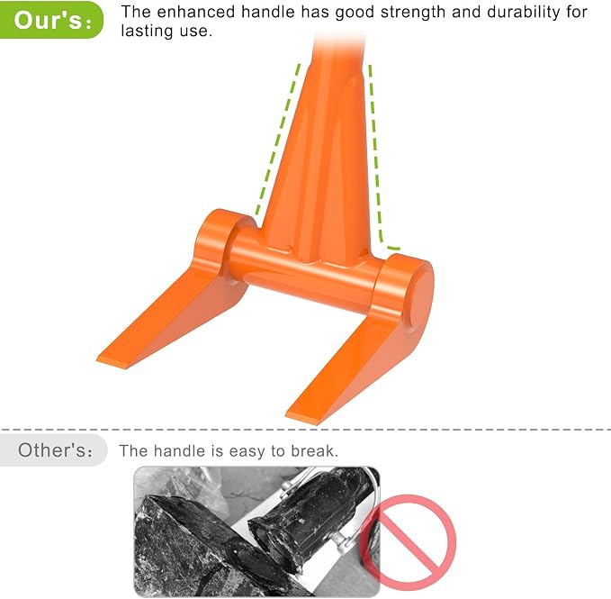 Insaga 110 Degree Pallet Buster, 48'' All-Steel Handle Deck Board Removal Tool, Durable Pallet Breaker, Multifunctional Pallet Pry Bar for Efficient Board Removal and Lift Heavy Objects
